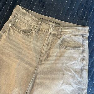 American Eagle Outfitters Women's Grey High Rise Jeans
